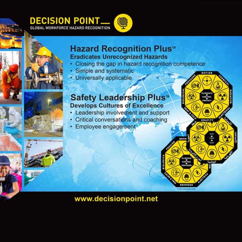 10x8 feet LED lit exhibit booth for Decision Point Associates
